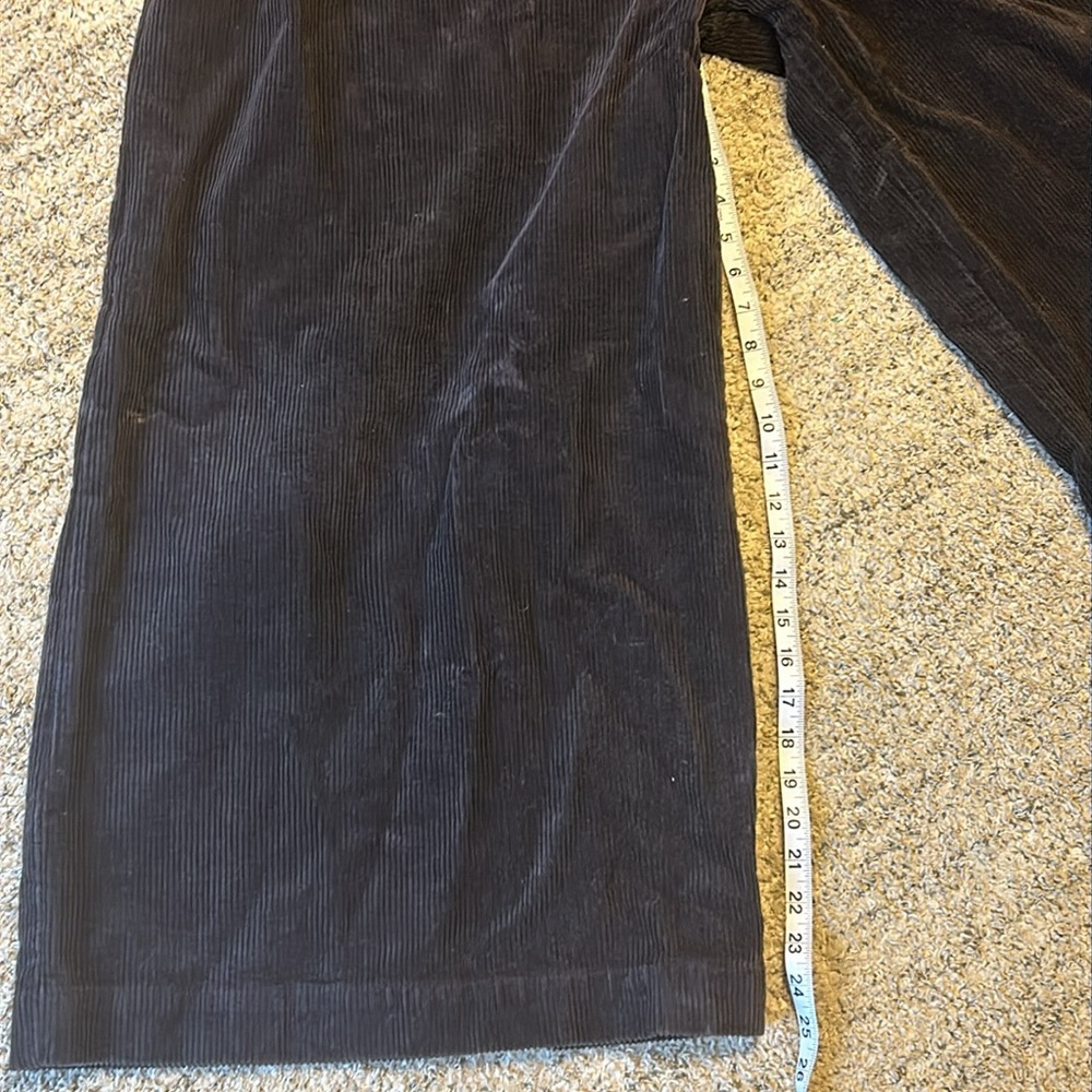 BiBi black corduroy jumpsuit wide leg size XL - Picture 3 of 6